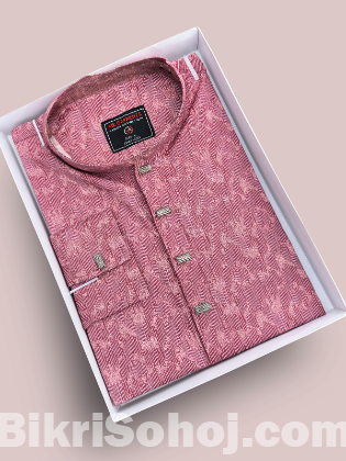 Premium Cotton Print Panjabi